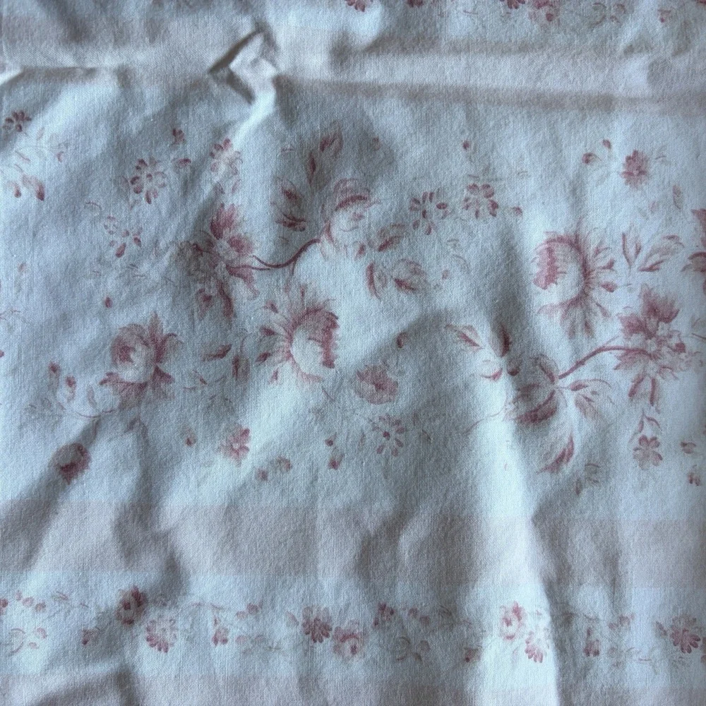 2 Ralph Lauren Floral Heartland Stripe Pink Standard Pillowcases Ruffle Country